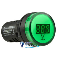 Вольтметр цифровой AD22-22DVM AC 80-500В (зеленый)