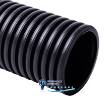 Труба гофрированная ПНД Ø110  Kopos KD 09110_FC тяжелая двухслойная Коподур муфта 6 м черная