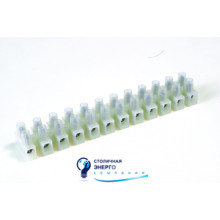 Клемна колодка 12p, 110°С, 450V, 57A, 10кв.мм., поліамід 6.6, 43412NY, ДКС