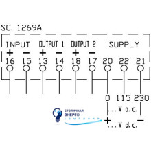 Вимірювальний перетворювач постійного струму 1 (0,5 на запит), 115-230V AC (або на запит)