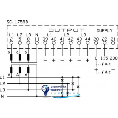 Высокоточный измерительный преобразователь напряжения 0.2, 115-230V AC (или по запросу)