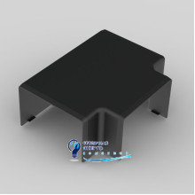 Тройник для кабельного канала LH 60x40 Kopos  8654_FB ПВХ черный