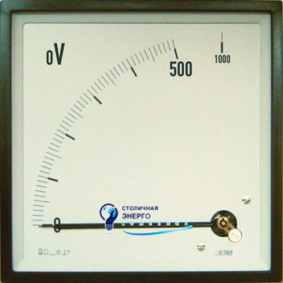 Нуль вольтметр 90˚ 96x96 мм