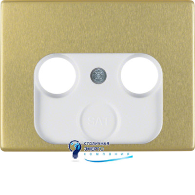 Накладка для антеної розетки 2/3 отв., золото, ARSYS