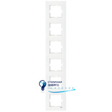 Рамка VIKO 6-я вертикальная KARRE 90960225 Белый