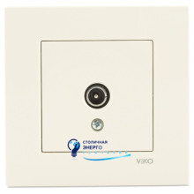Розетка VIKO TV 20 DB (концевая) KARRE 90960109 Кремовый