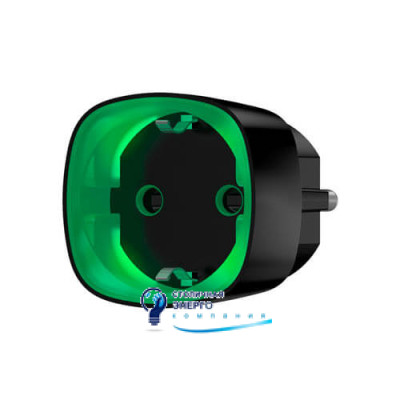 Розетка радіокерована Ajax Socket Black з лічильником енергоспоживання