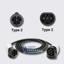 Кабель для зарядки трехфазный 32 A 22 кВт Type 2 - Type 2 Wissenergy MS004