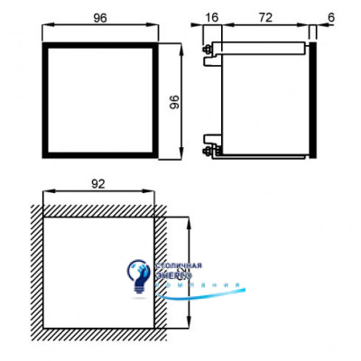 Потенциометр цифровой с релейным выходом, 2 аварийных выхода, 100-50кОм