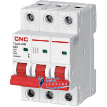 Автоматический выключатель модульный CNC YCB9-80M 3Р 4А 6кА С