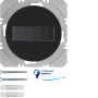 Передавач 1-кан. на сонячній батареї KNX-quicklink R.1/R.3, чорний