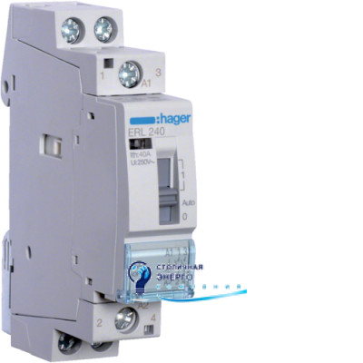 Контактор з ручним керуванням, 40A, 2НВ, 12V