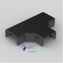 Тройник для кабельного канала LHD 20x10 LH Kopos  8924_FB ПВХ черный