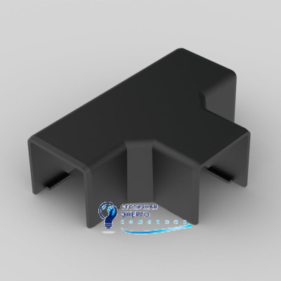 Тройник для кабельного канала LHD 20x20 Kopos  8624_FB ПВХ черный