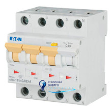 Дифавтомат выключатель Eaton (Moeller) mRB6-13/3N/С/003-A