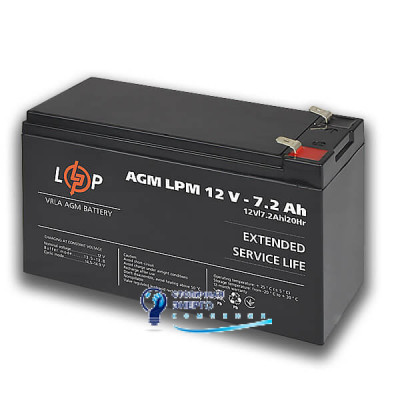 Акумулятор AGM LPM 12V - 7.2 Ah
