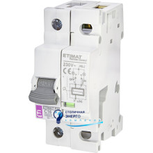 Автоматический выключатель с д/у ETIMAT 11 RC 1p C16A