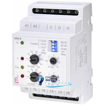 Реле контролю рівня рідини HRH-8 230V (2x16A AC1)
