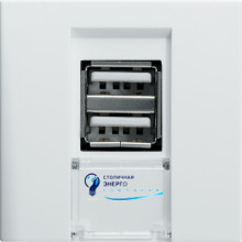 Розетка USB 1.2А подвійна 2М білий