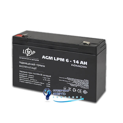 Акумулятор AGM LPM 6V - 14 Ah