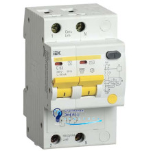 Дифавтомат выключатель АД12S 2Р 32А 100мА IEK