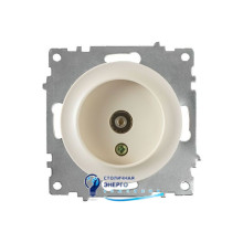 Розетка антенная TV, цвет бежевый