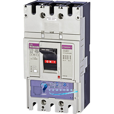 Автоматический выключатель ETI EB2 400/3L 400А 3р (25кА)