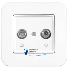 Розетка VIKO 2TV (телевиз. (TV+SAT) Rollina ROLLINA 90420085 Белый