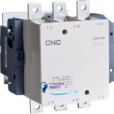 Контактор електромагнітний CNC CJX2-F-265 132kW, 380V, 265А