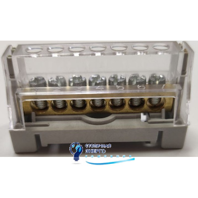 Клеммная колодка 1p (D 5x5,3+2x6), 750V (цвет - серый) 507F ДКС