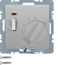 Регулятор температури приміщення, 10А/250V, алюміній, Q.х