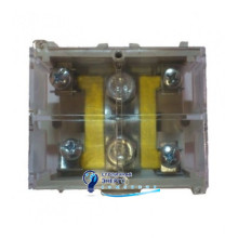 Клемма проходная КП 95 1х95мм² / 4х16мм² с латунной контактной пластиной с крышкой