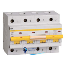 Автоматичний вимикач ВА47-100 4Р 80А 10kA D IEK