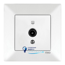 Розетка VIKO TV (телевиз.) Meridian MERIDIAN 90970010-WH Белый