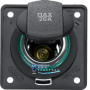 Розетка для авто "Power", антрацит матова, до 20А/6-24V, INTEGRO