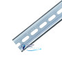 Монтажная DIN-рейка Vector VS HDG 35x15mm с перфорацией (2м) (Galvanic)