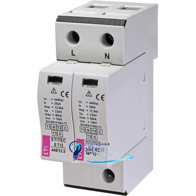 Ограничитель перенапряжения ETITEC B T12 440/12,5 (2+0) 2p