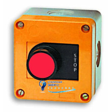 Кнопочный пост 1-модульный «STOP» с подсв. JAC50000 (красный)