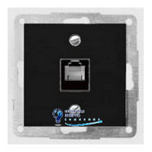 Корпус для установки одного разъема RJ-12/RJ-45 антрацит-matt FIORENA