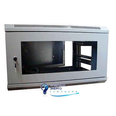 Шкаф коммутационный настенный, трехсекционный 6U 600x540