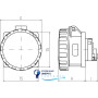 Розетка скрытой установки IP67 16A 3P+E+N 400V, DIS4271667, ДКС