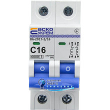 Автоматический выключатель УКРЕМ ВА-2017/С 2р 16А АСКО