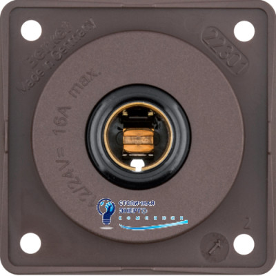 Розетка для авто, коричневий матова, 16А/6-24V, INTEGRO
