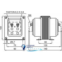 Трансформатор напряжения высокоточный TTV007 115/100V