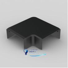 Угол прямой для кабельного канала LHD 40x20 Kopos  8633_FB ПВХ черный