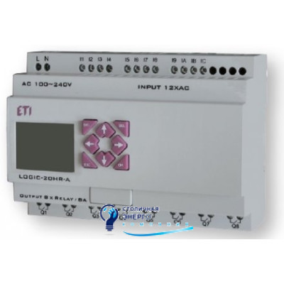 Контролер (ПЛК) LOGIC-20HR-24A_24V AC_12-4I/4O-Rele