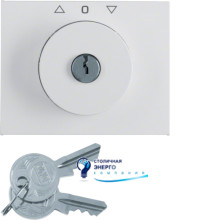 Накладка із замком до жалюзійного замкового вимикача, полярна білизна, K.1