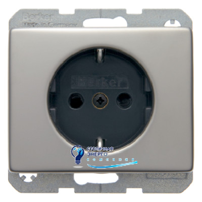 Розетка с з/к, защ.контактов, нержавеющая сталь, 16А/250V ARSYS
