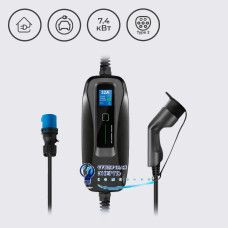 Зарядная станция Besen 10-16-24-32A 230В 7,2 кВт разъем Type 2 з кабелем 5 м BS-PCD040