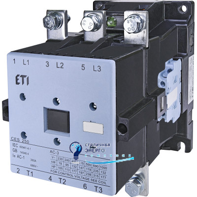 Контактор CES 250.22 (132 kW) 230V AC